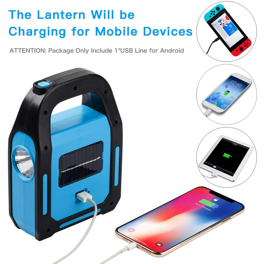 Emergency Rechargeable solar light